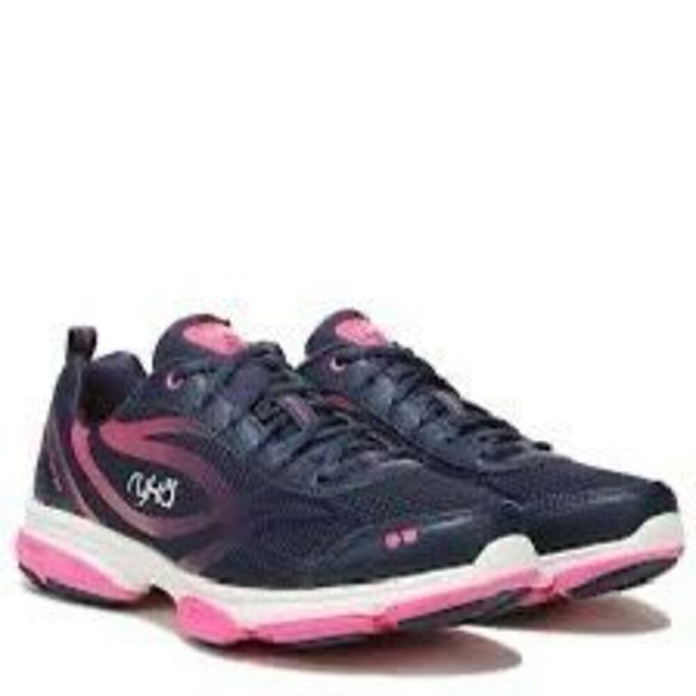 Ryka Women's Size 9.5 Division Plus Walking Shoe Blue Pink Ombre Athletic Sporty